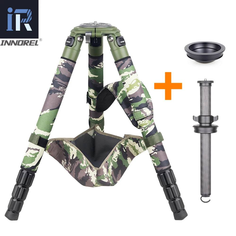 INNOREL RT90CG Camouflage Carbon Fiber DSLR Tripod 40kg Load