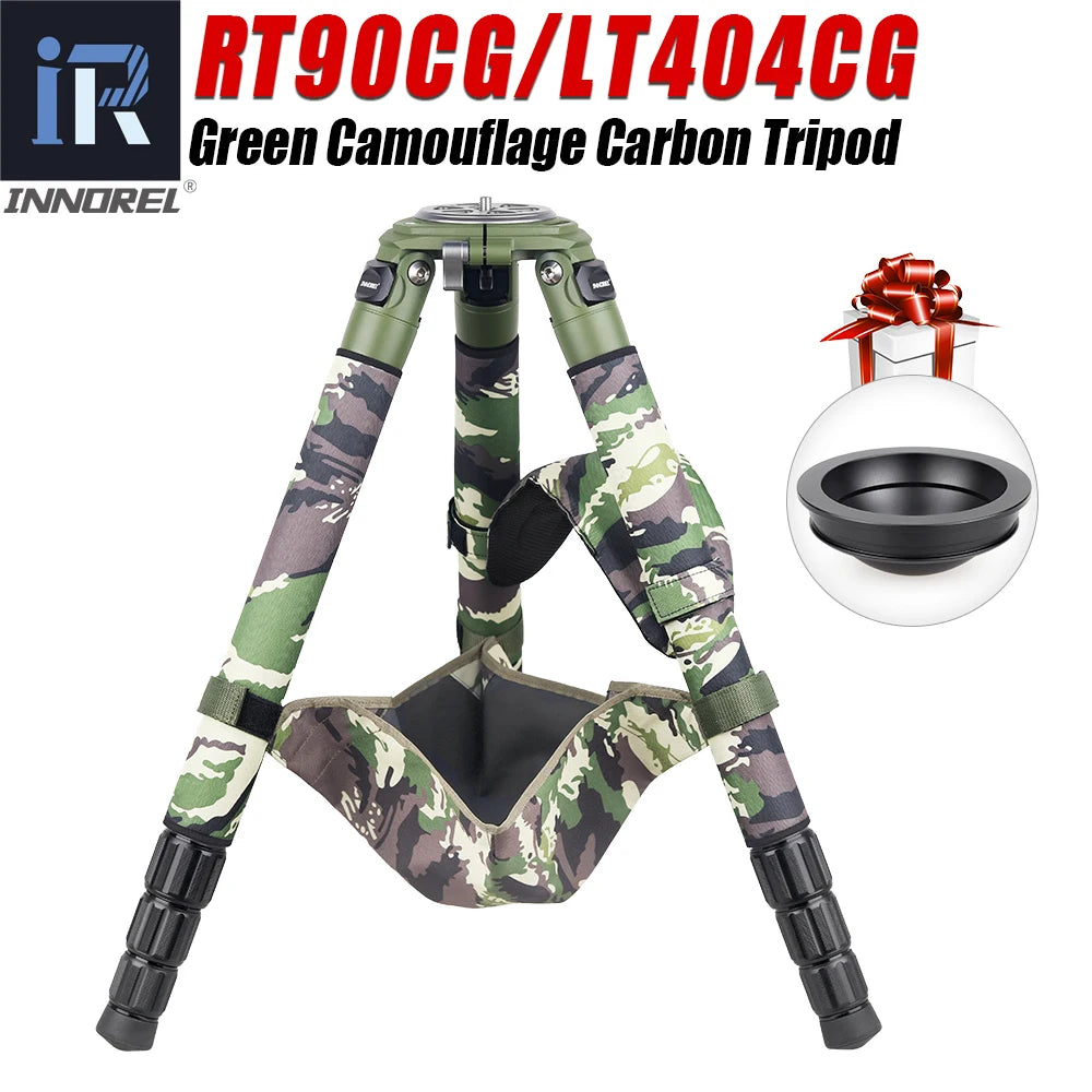 INNOREL RT90CG Camouflage Carbon Fiber DSLR Tripod 40kg Load