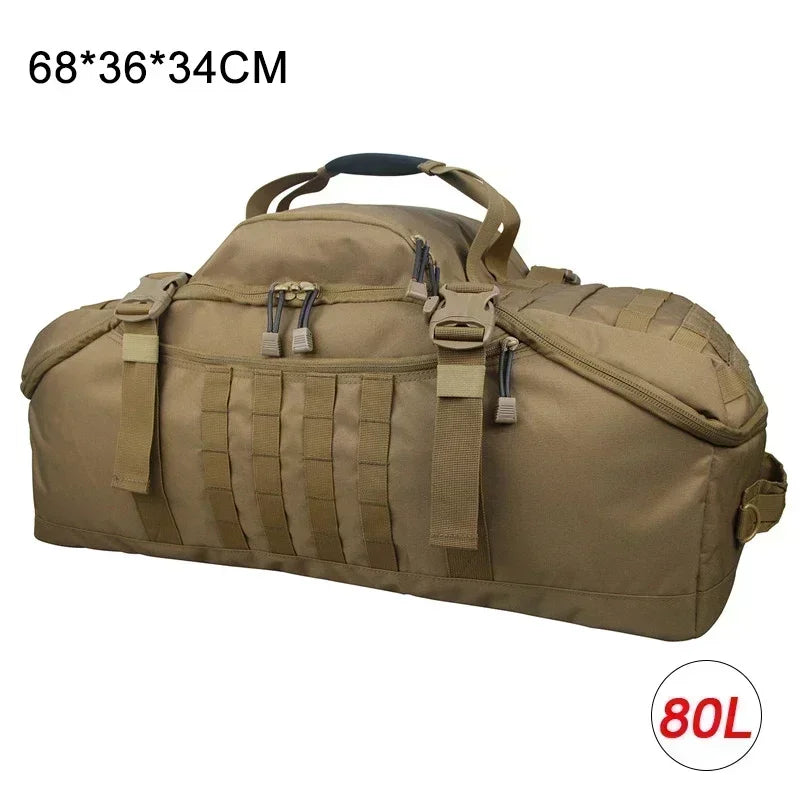 LQARMY Tactical Travel Bag Molle Duffle For Camping Hiking