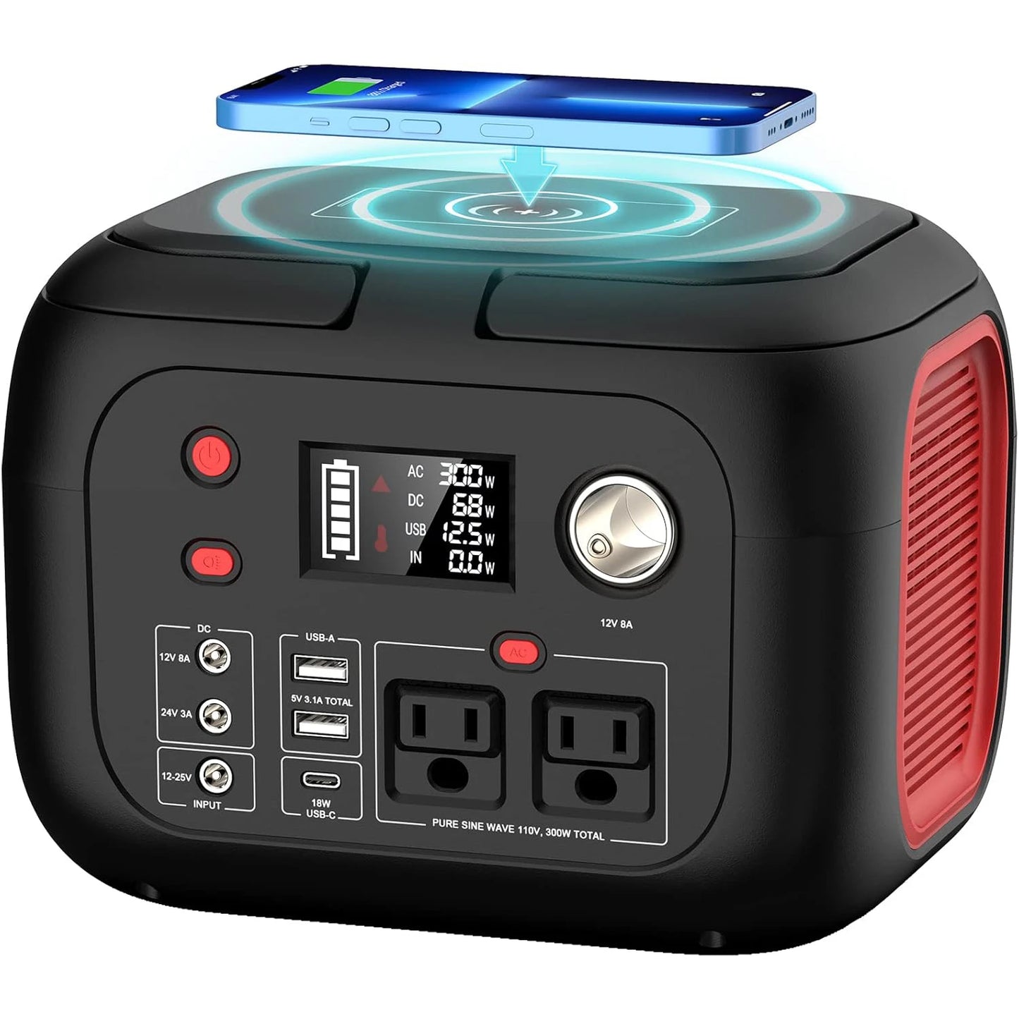 SinKeu Portable Power Station 600W 300W 200W 120W Solar