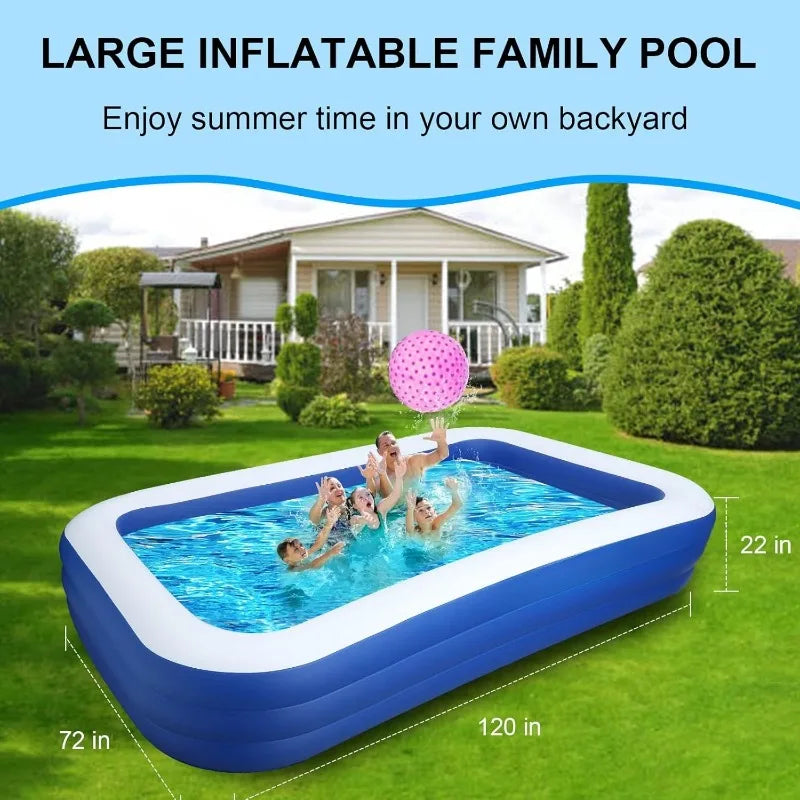 Hign Concerned Family Inflatable Pool for Outdoor Fun