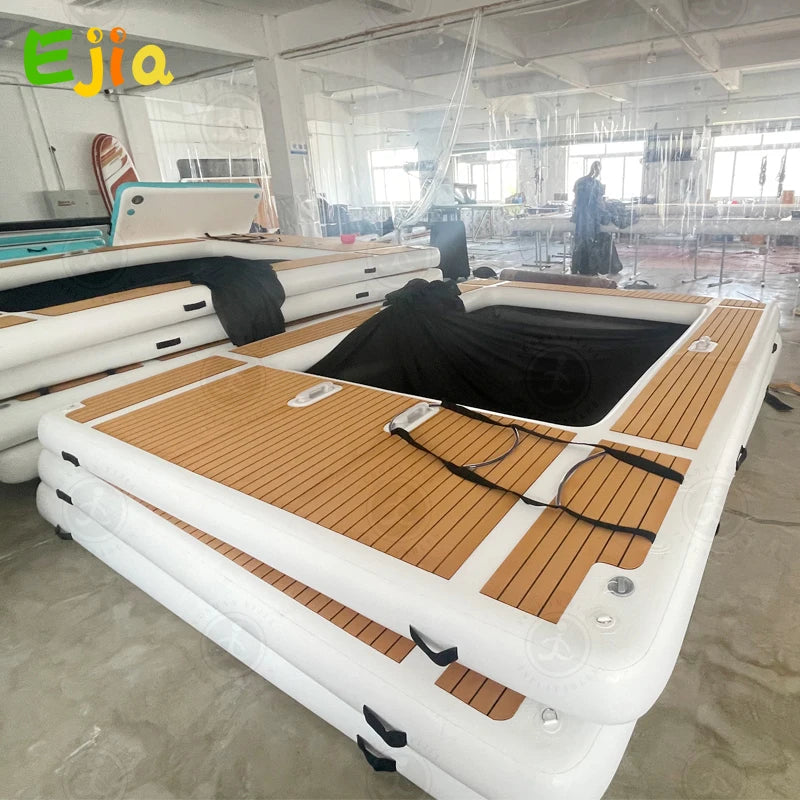 Ejia Inflatable Pool Dock Floating Platform For Yacht Water