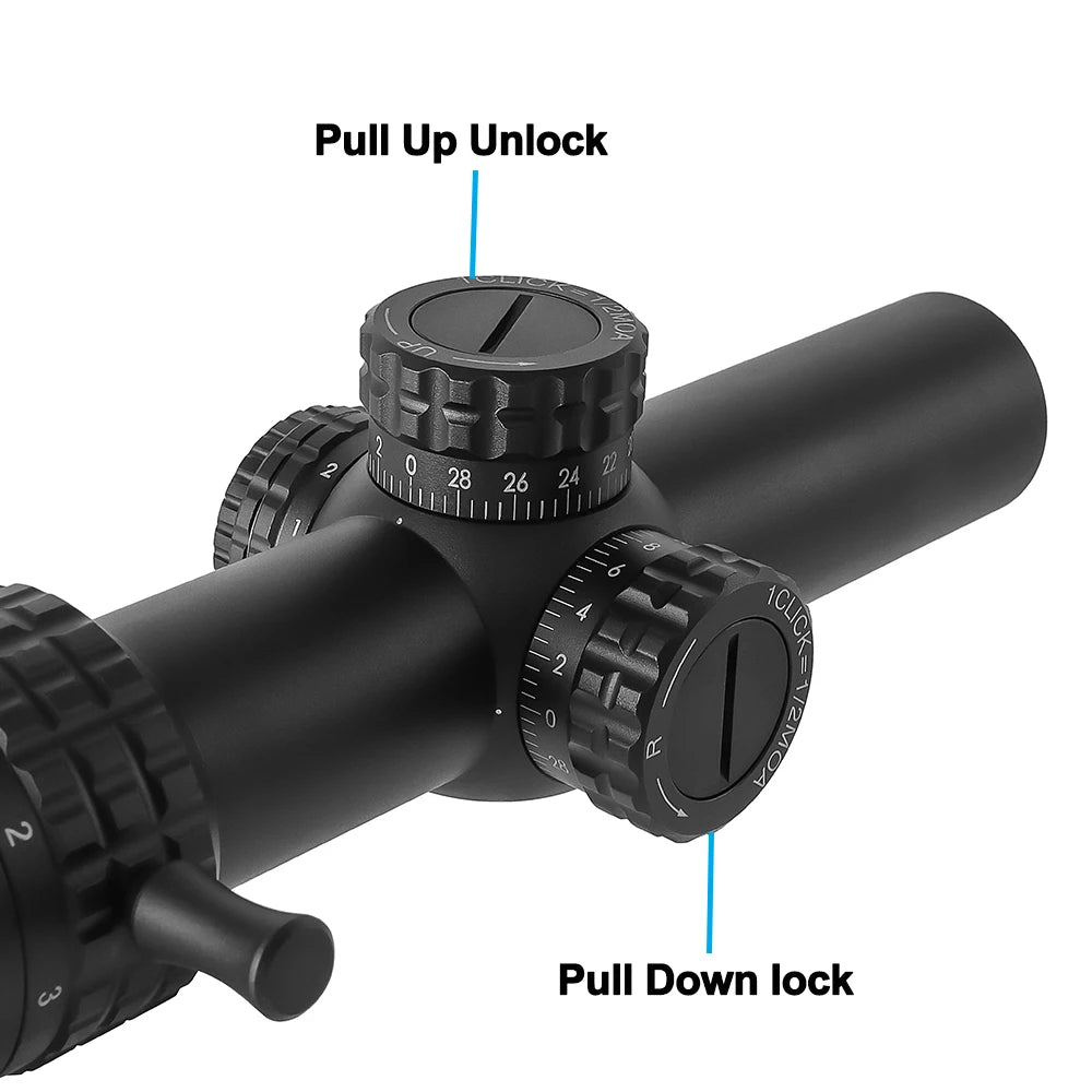 Bestsight 1 To 5x24 Tactical Rifle Scope With Reticle