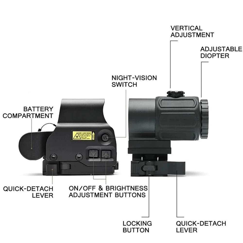 Bestsight 558 G43 Holographic Collimator Sight 68MOA Ring