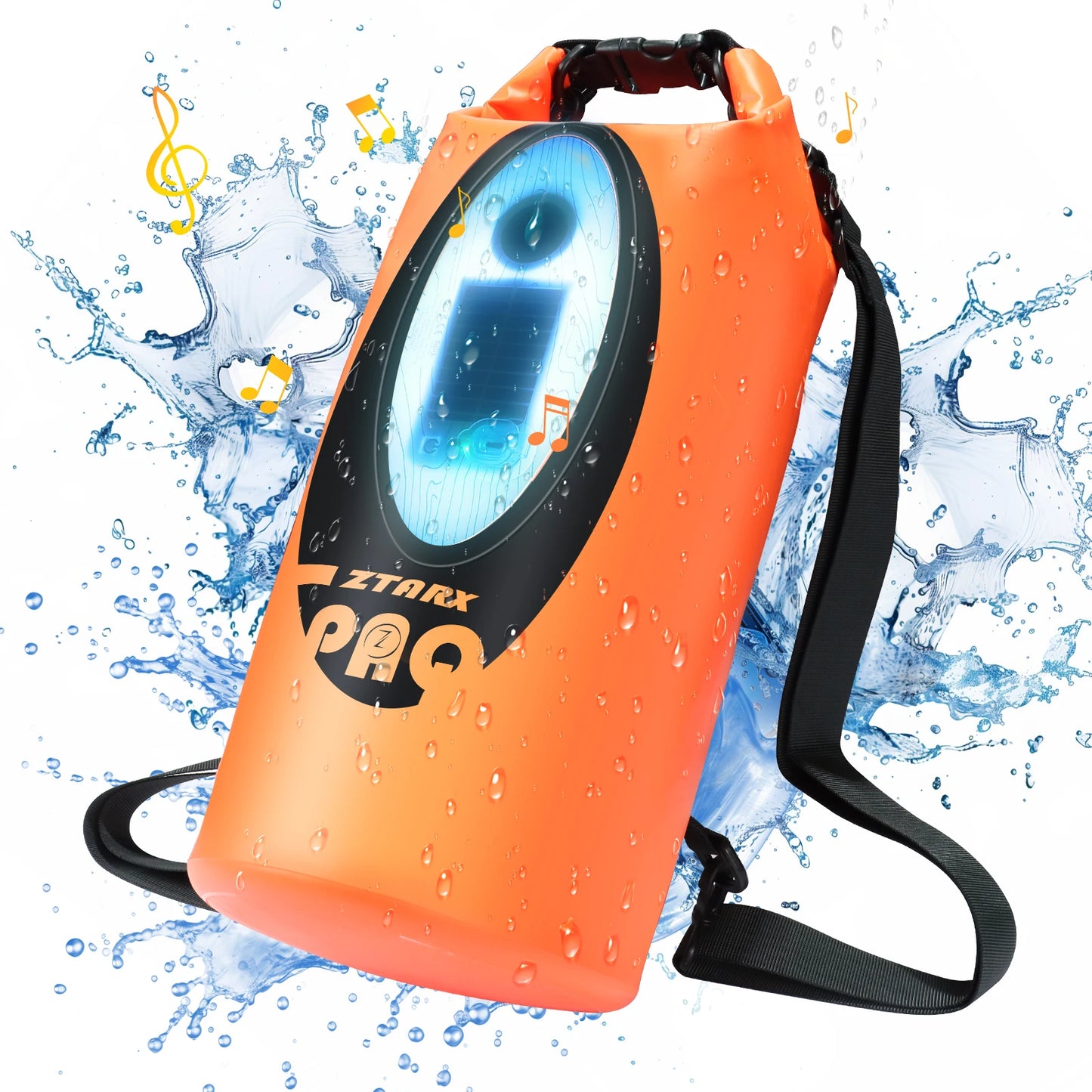 SELORSS Solar Battery Waterproof Hiking Backpack BT Speaker