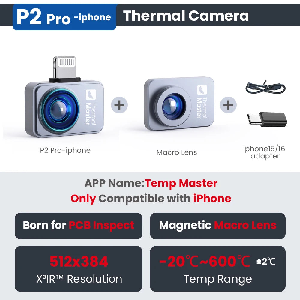 Thermal Master P2Pro Thermal Imager Macro Lens 15X Zoom
