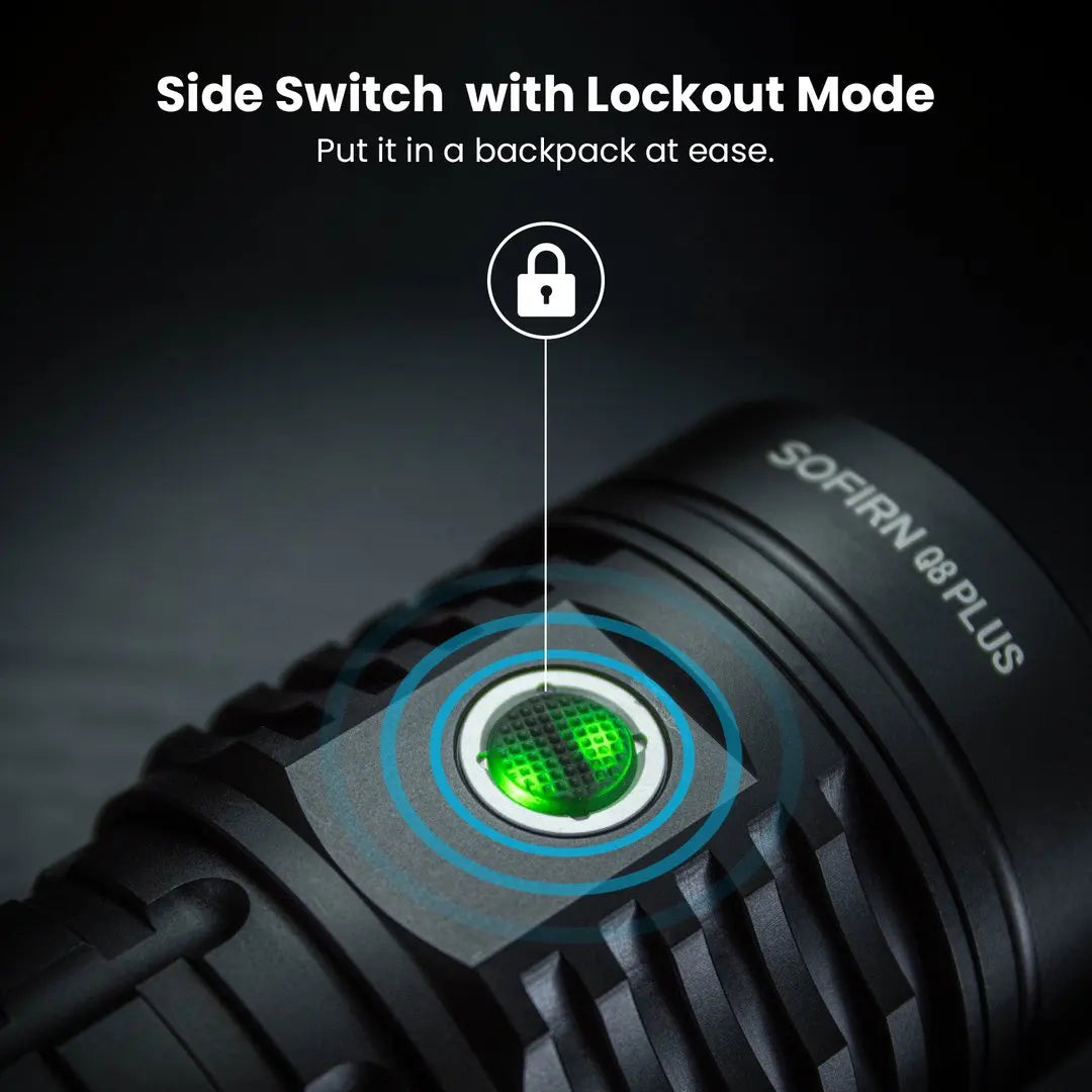 Sofirn Q8 Plus 16000lm USB C Rechargeable Flashlight