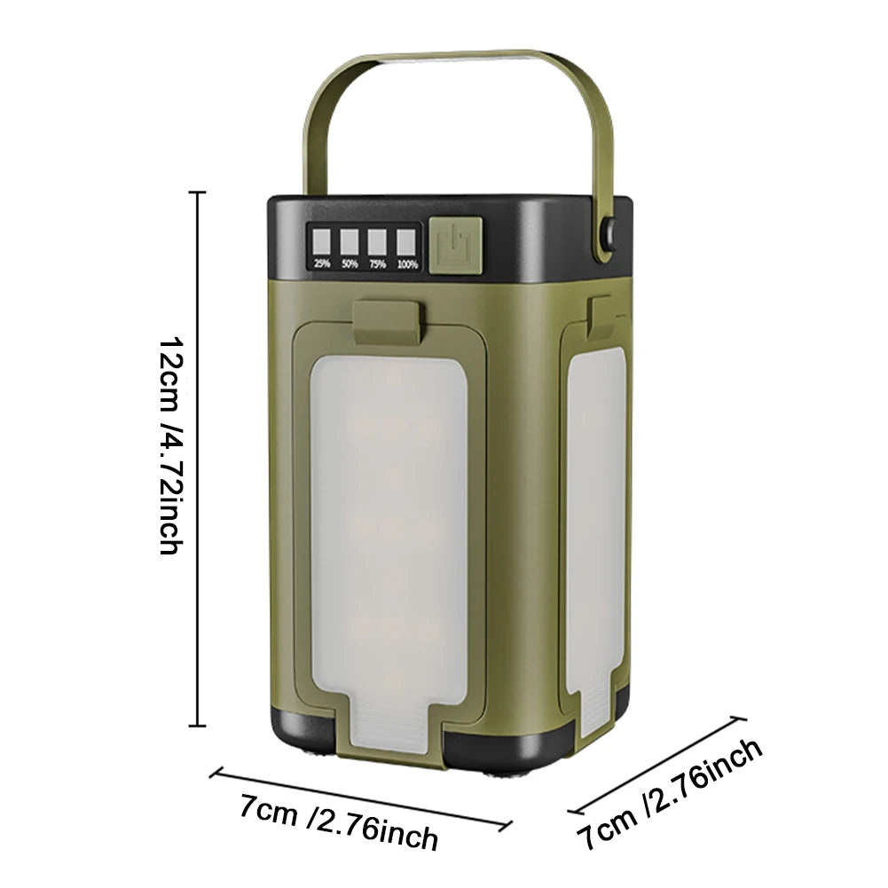 Alloet Foldable Camping Light Power Bank Lantern Solar Led