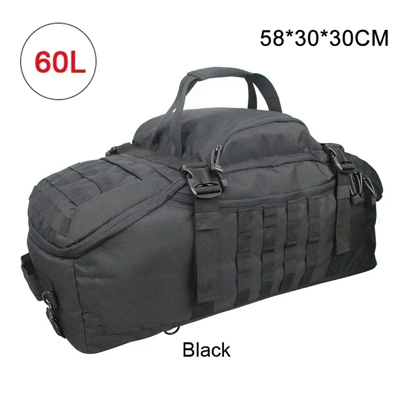 LQARMY Tactical Travel Bag Molle Duffle For Camping Hiking