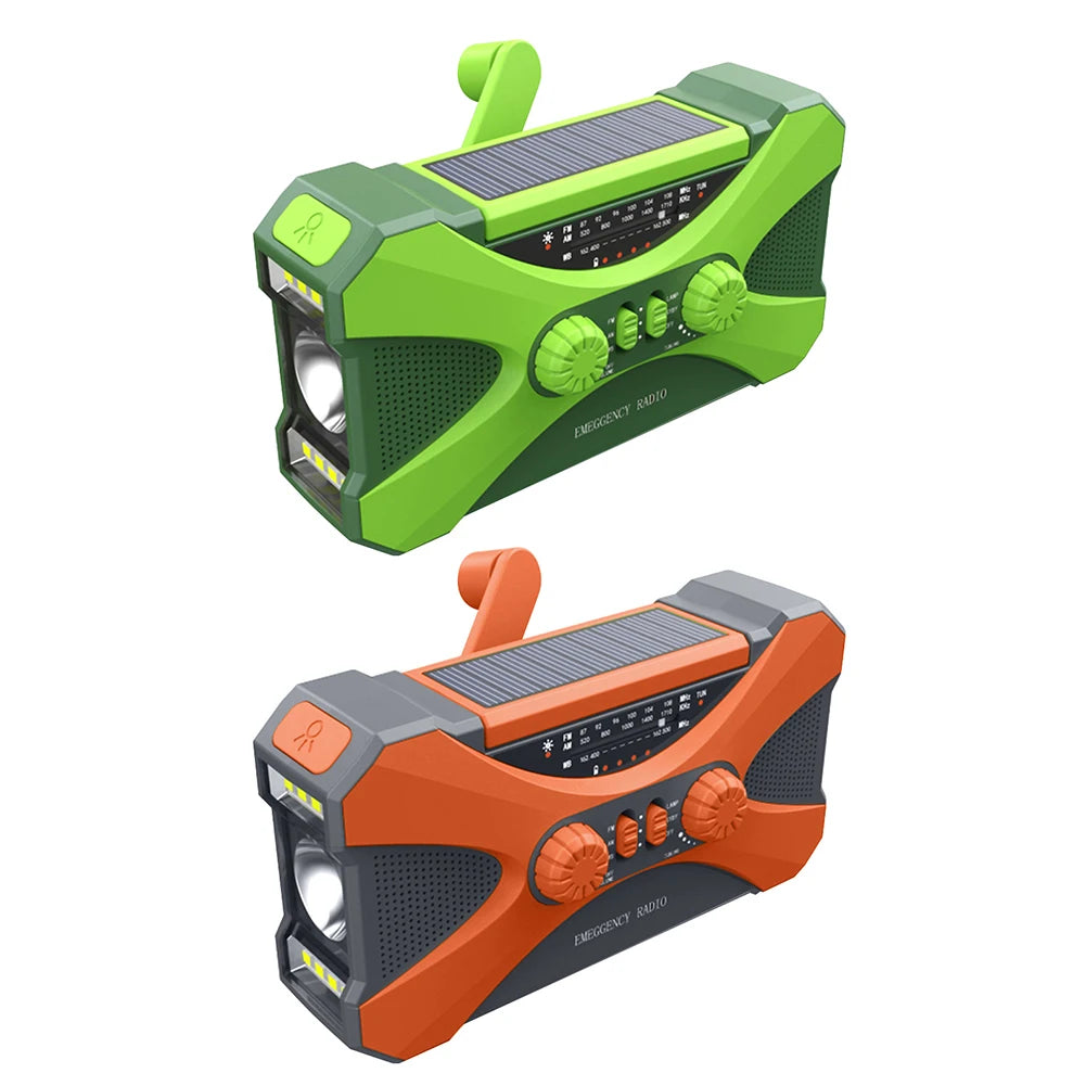 Hign-concerned 10000mAh Charger Solar Hand Crank Radio
