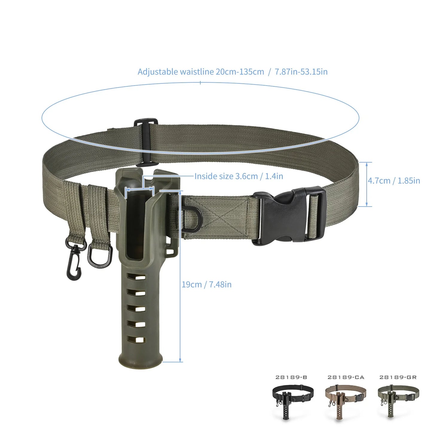 Hign Concerned Rod Holder Belt For Fly Fishing Hands Free