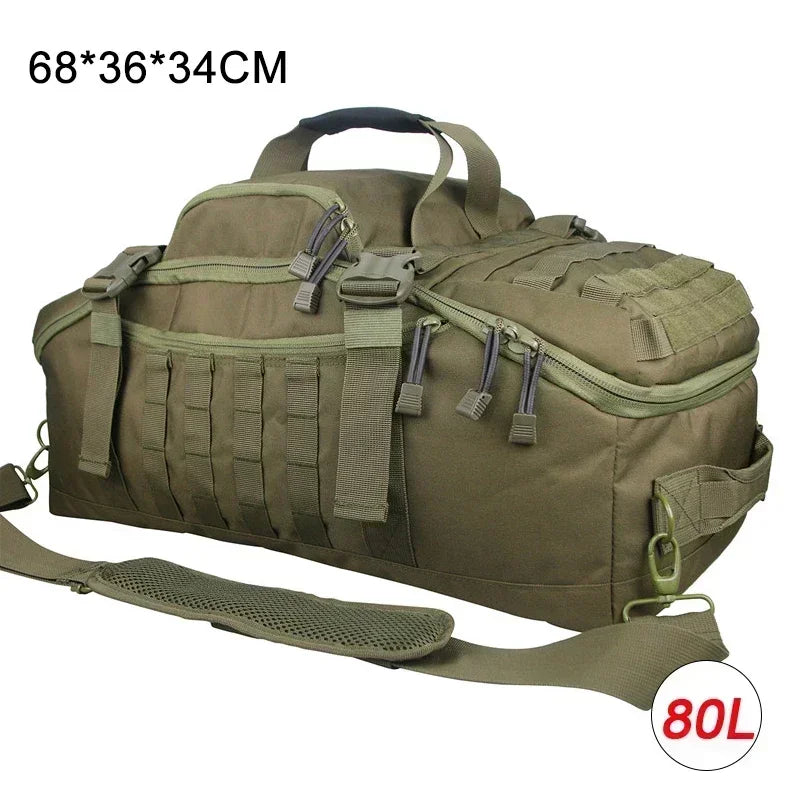 LQARMY Tactical Travel Bag Molle Duffle For Camping Hiking
