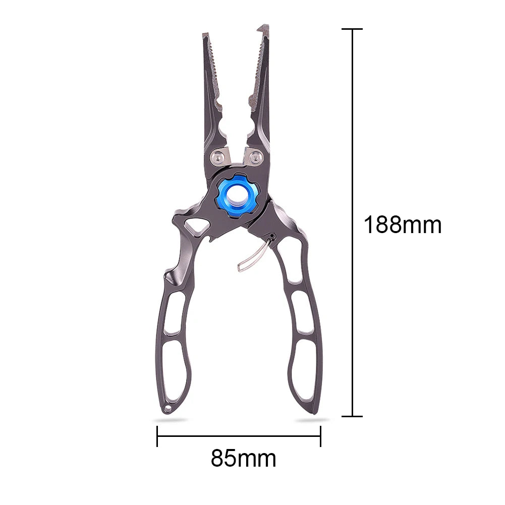 Hignconcerned Aluminum Fishing Pliers Wire Cutter Tool