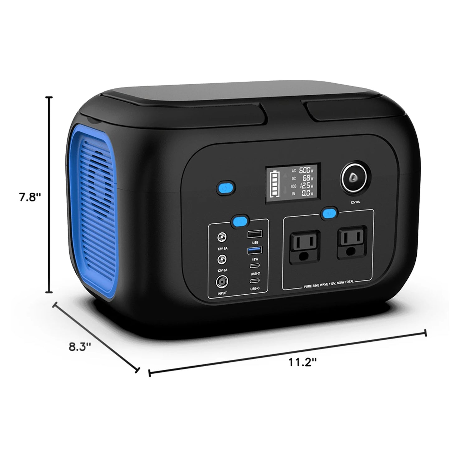 SinKeu Portable Power Station 600W 300W 200W 120W Solar