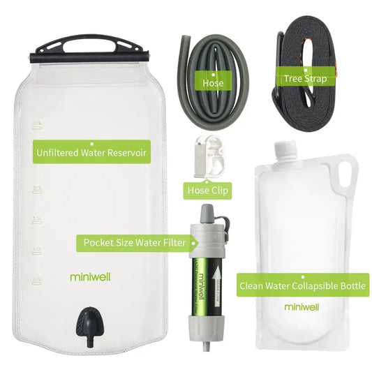 Miniwell Water Purifier Straw Filter For Hiking Camping
