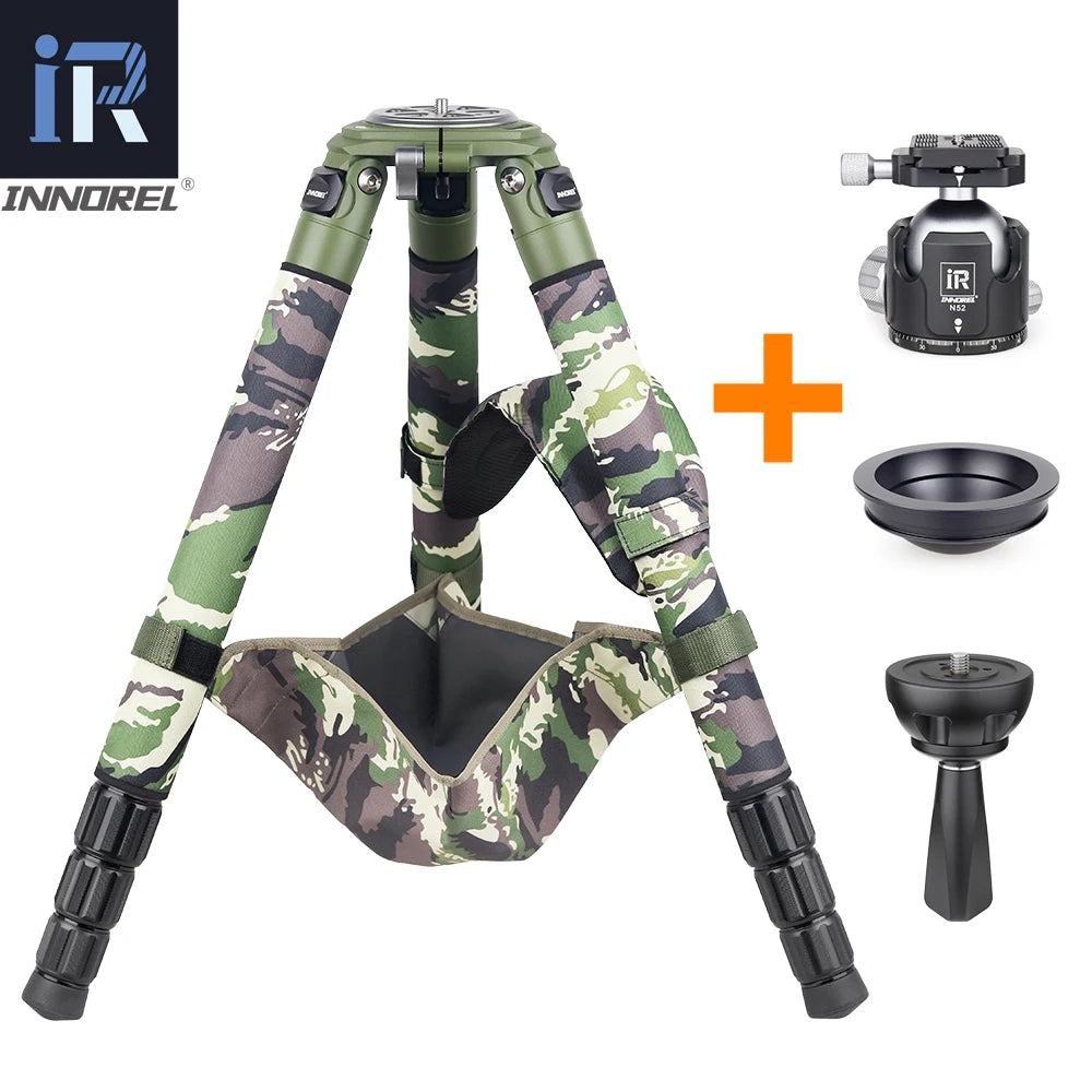 INNOREL RT90CG Camouflage Carbon Fiber DSLR Tripod 40kg Load