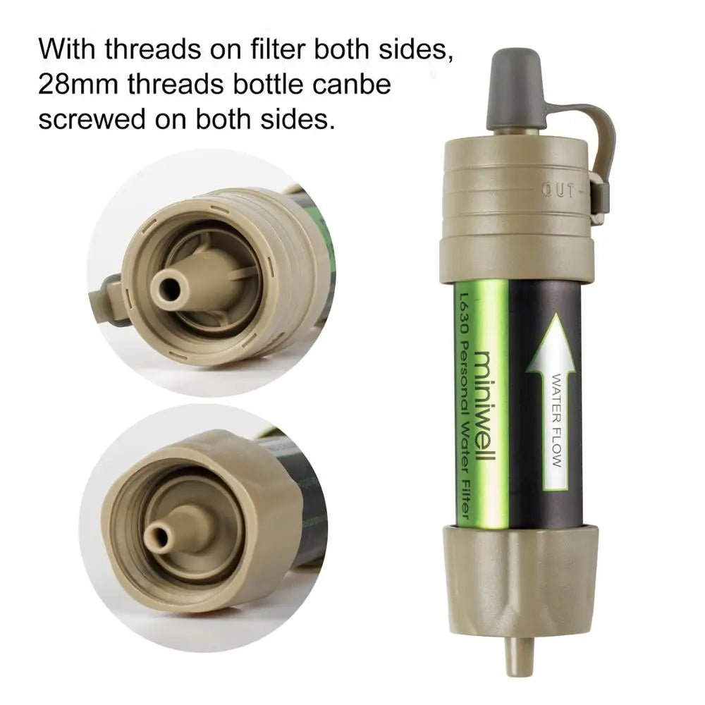 Miniwell Gravity Water Filter for Hiking and Camping