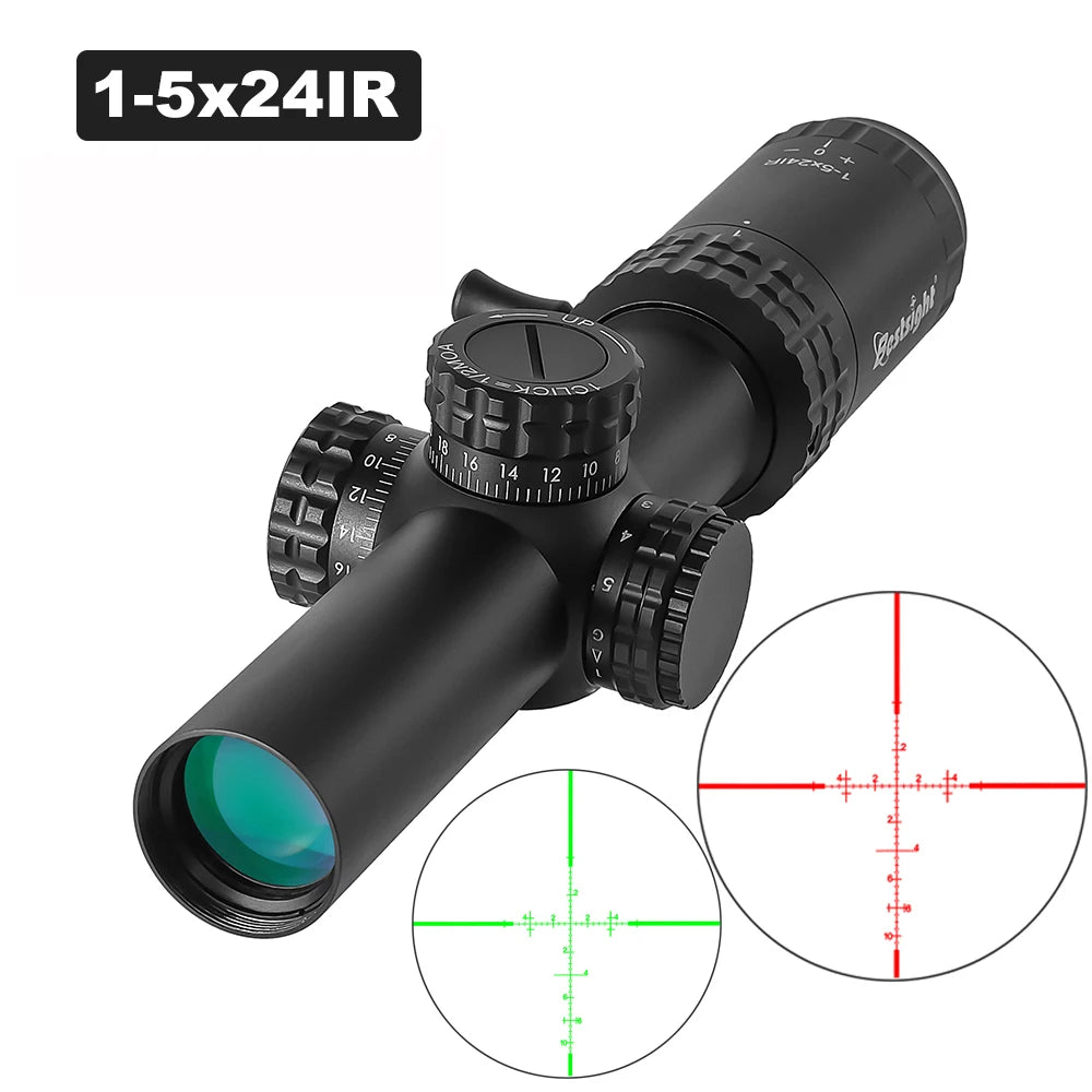 Bestsight 1 To 5x24 Tactical Rifle Scope With Reticle