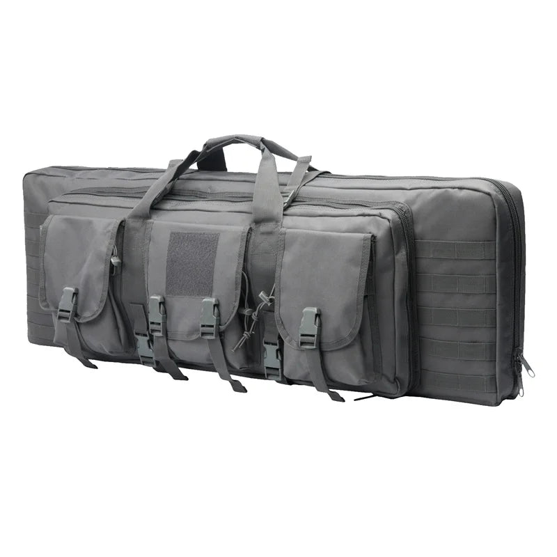 LQARMY Tactical Double Rifle Case Molle Gun Bag Sniper