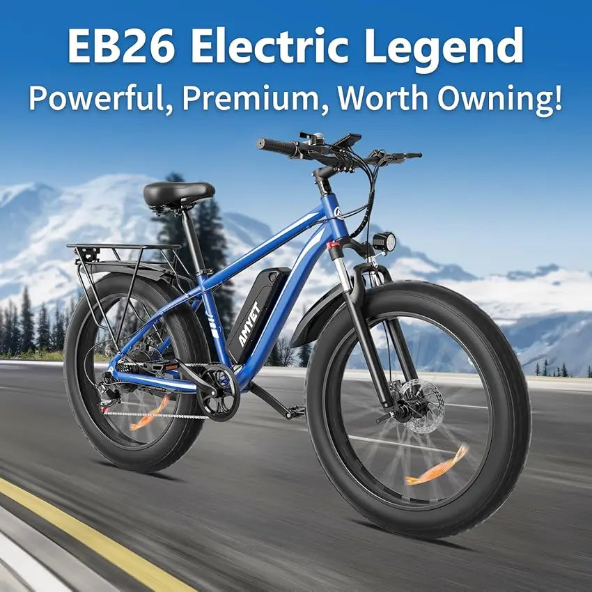 AMYET Electric Bike EB26 1500W 48V Fat Tire Mountain