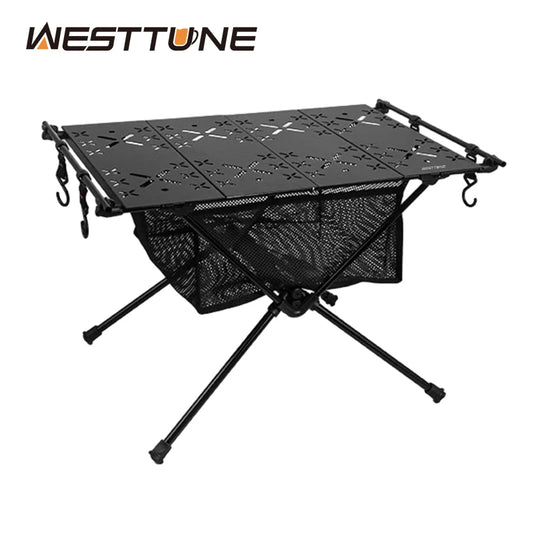 West Tune Folding Camping Table Aluminum Lightweight