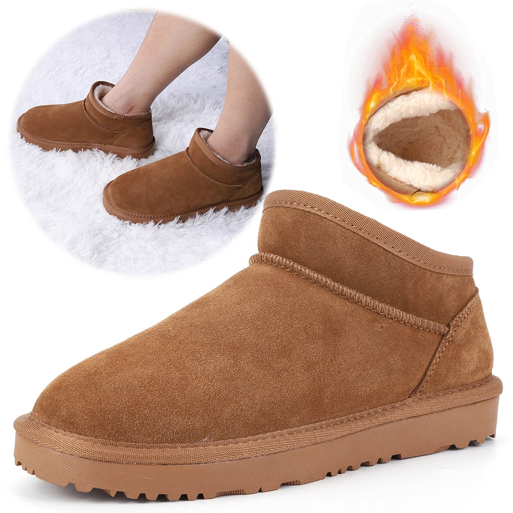Jocestyle Women Snow Boots Anti Slip Warm Faux Fur Lined