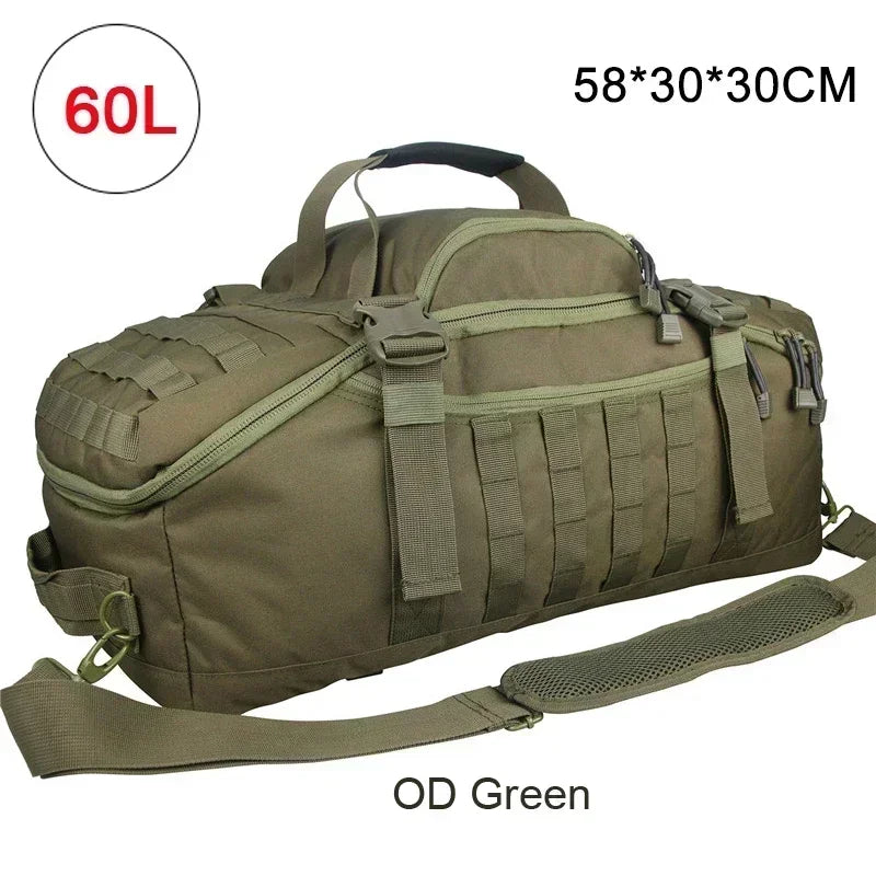 LQARMY Tactical Travel Bag Molle Duffle For Camping Hiking