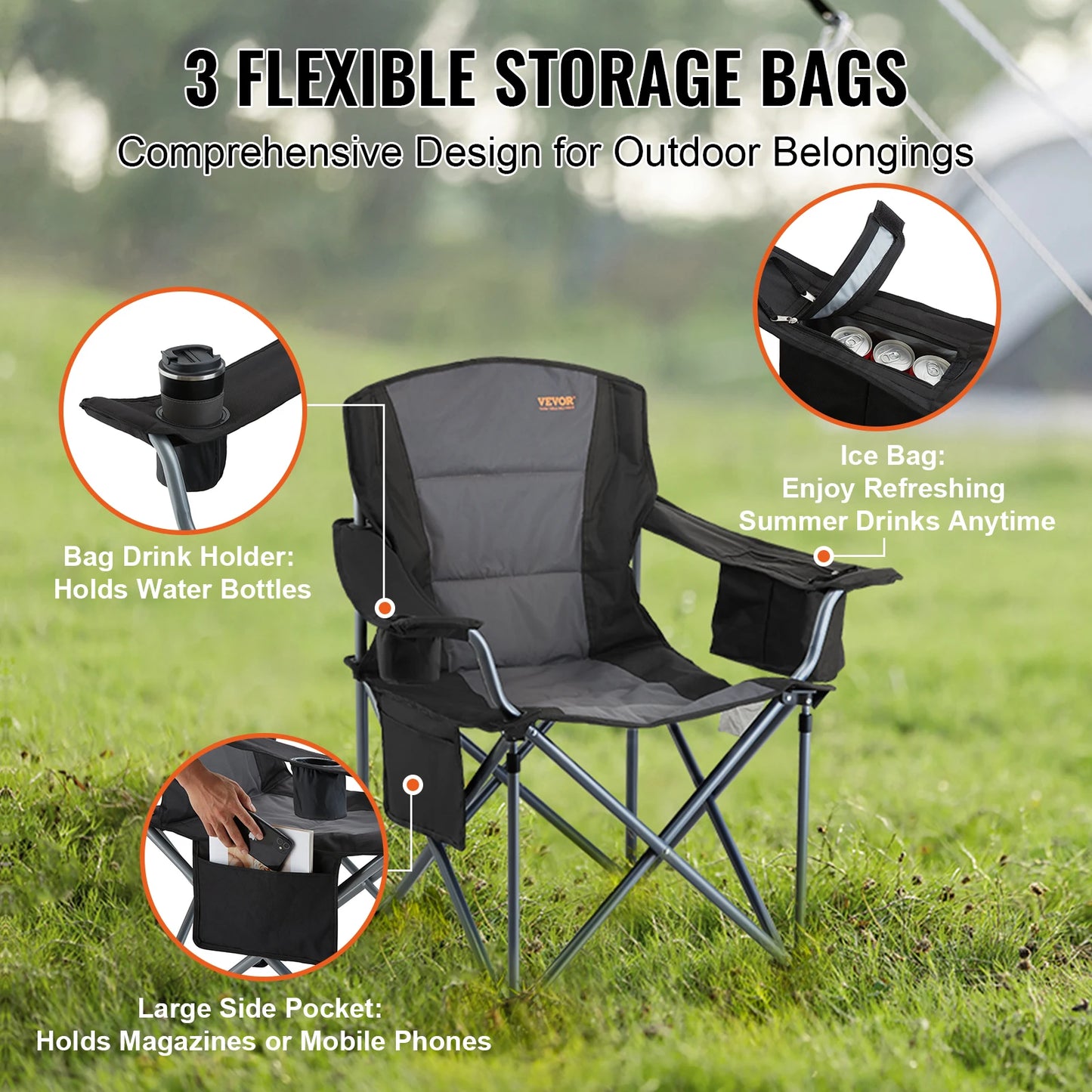 SucceBuy Ultralight Folding Camping Chair Portable Seat