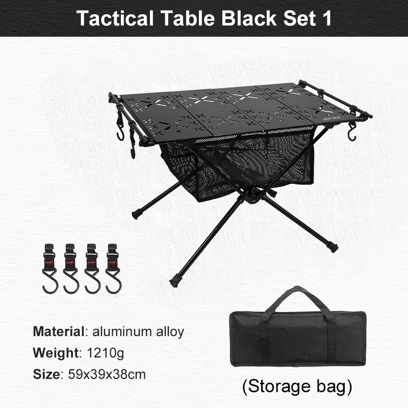 West Tune Folding Camping Table Aluminum Lightweight