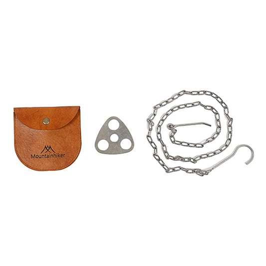 APWIKOGE Camping Tripod Pot Hanger Stainless Steel Chain