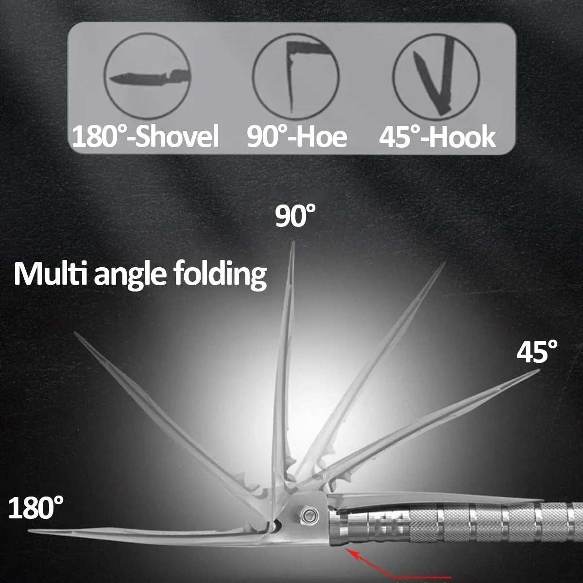 Skywolfeye Multi Tool Shovel Foldable Camping Gear Kit