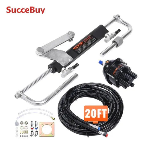 SucceBuy Hydraulic OB Steering Kit 90HP Single Station