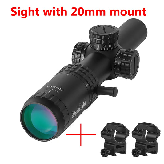Bestsight 1 To 5x24 Tactical Rifle Scope With Reticle