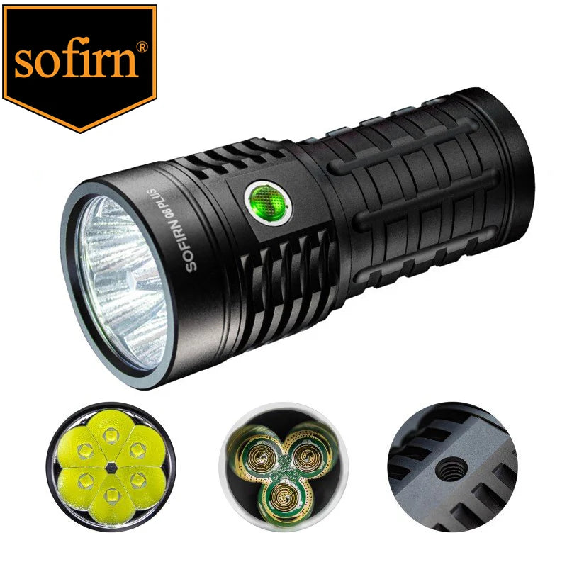 Sofirn Q8 Plus 16000lm USB C Rechargeable Flashlight