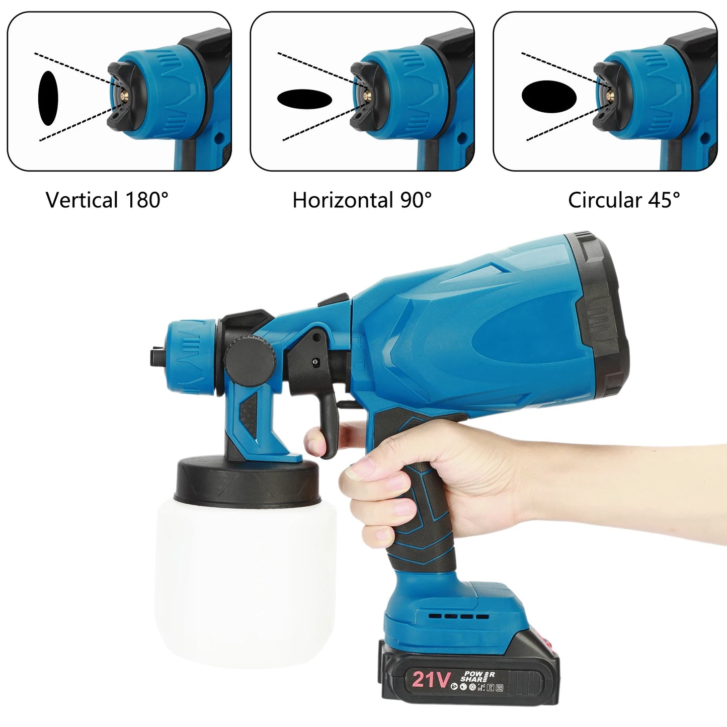 Micborve Mini Paint Sprayer 3 Pattern Rechargeable Handheld