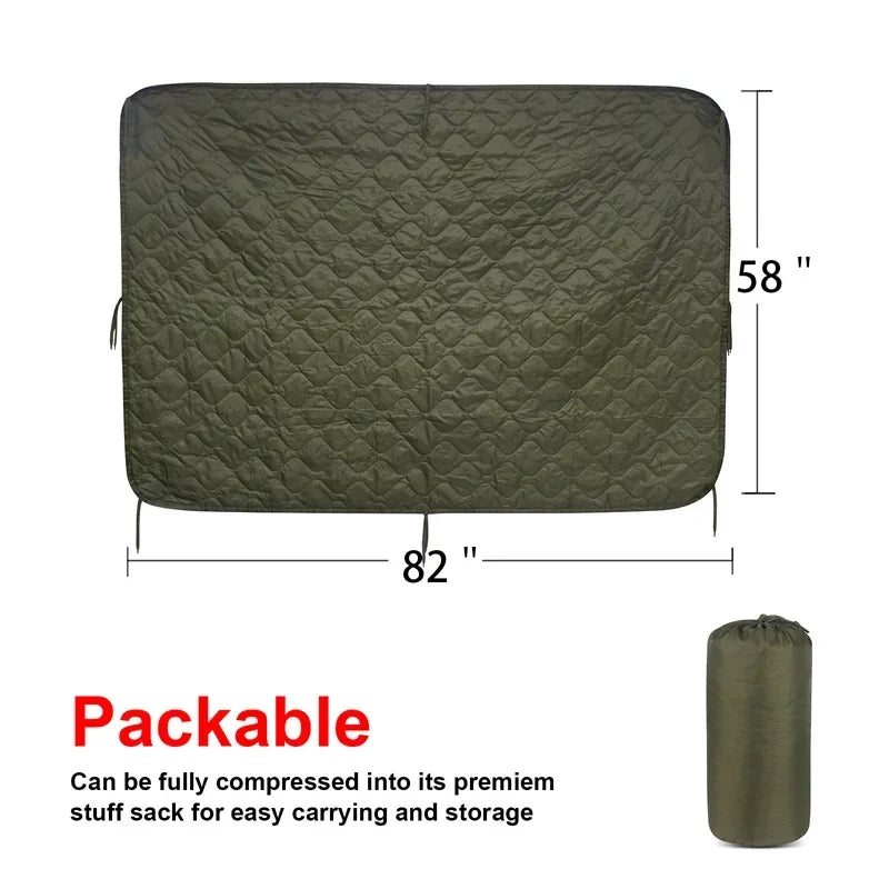 Fujian Tactical Army Poncho Liner Camouflage Woobie Blanket