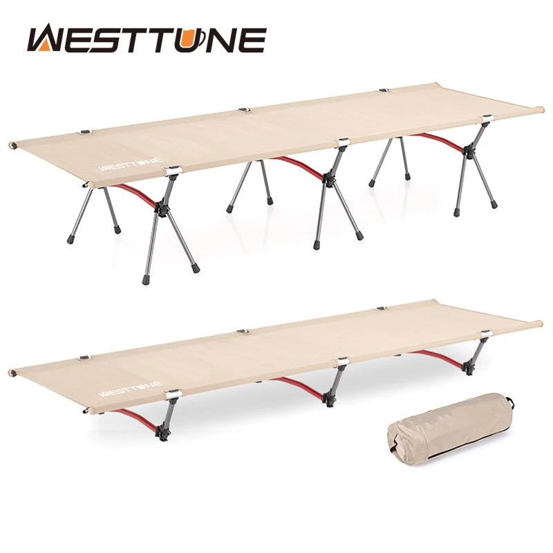 WEST TUNE Camping Cot Ultralight Folding Bed For Outdoors