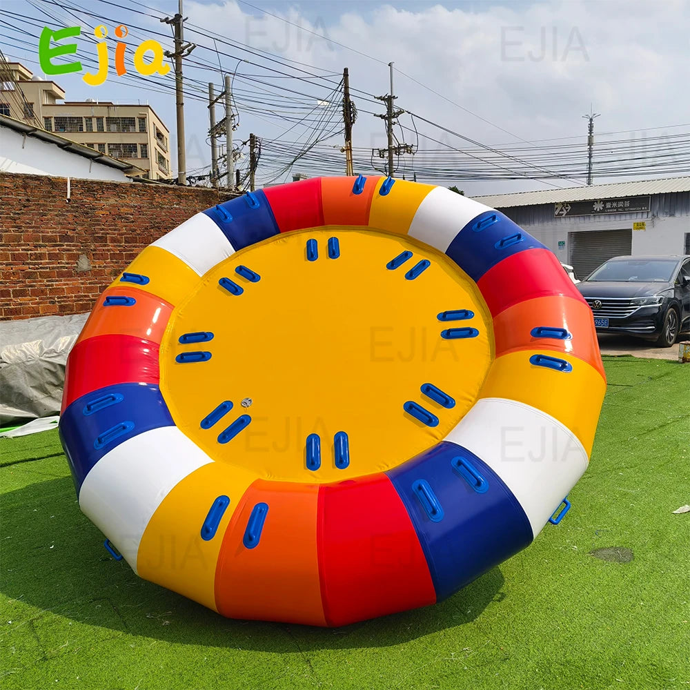 Ejia Outdoor Water Play Inflatable Disco Boat Towable River