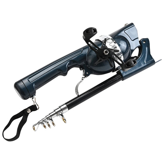 Telescopic Folding Fishing Rod With Reel Carbon Fiber