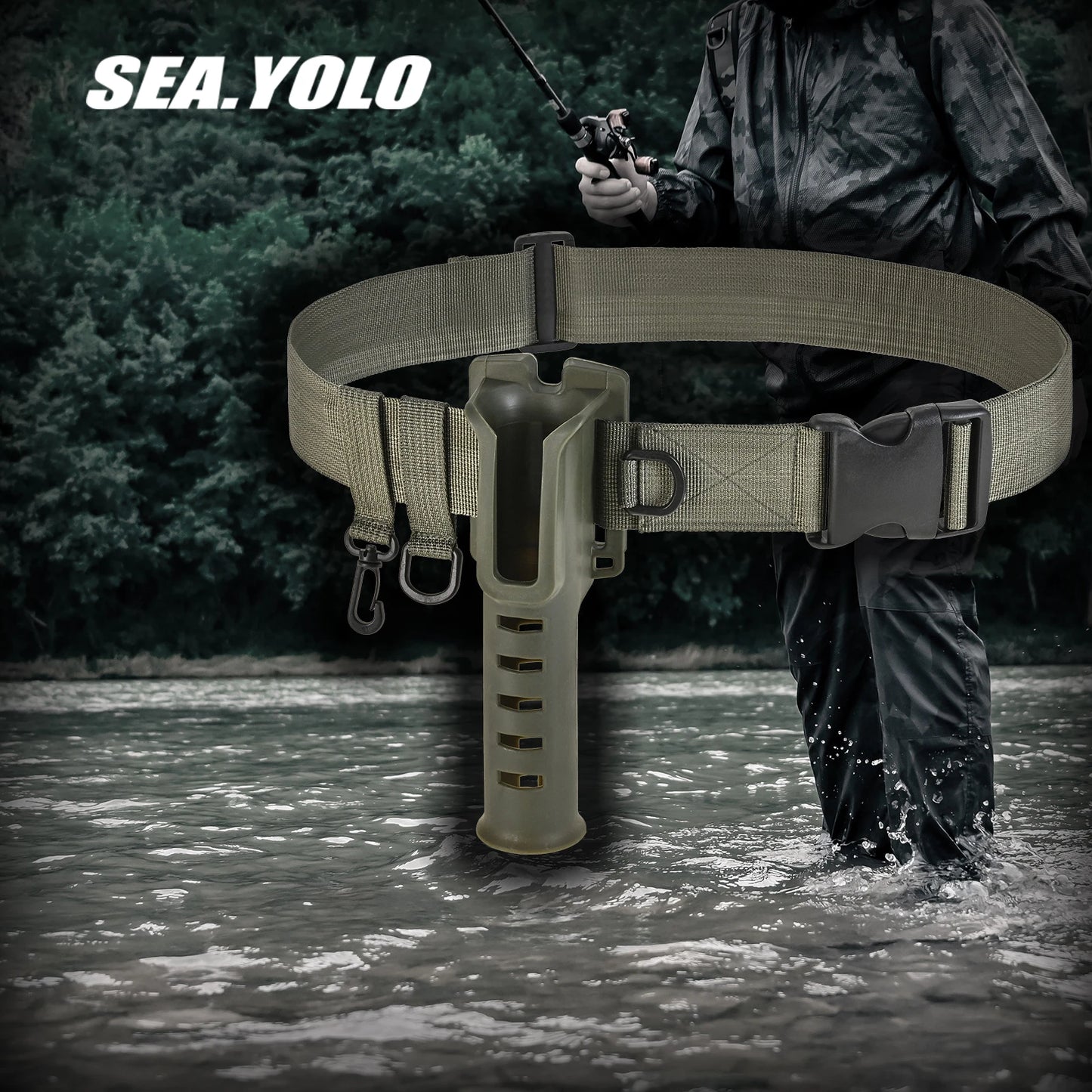 Hign Concerned Rod Holder Belt For Fly Fishing Hands Free