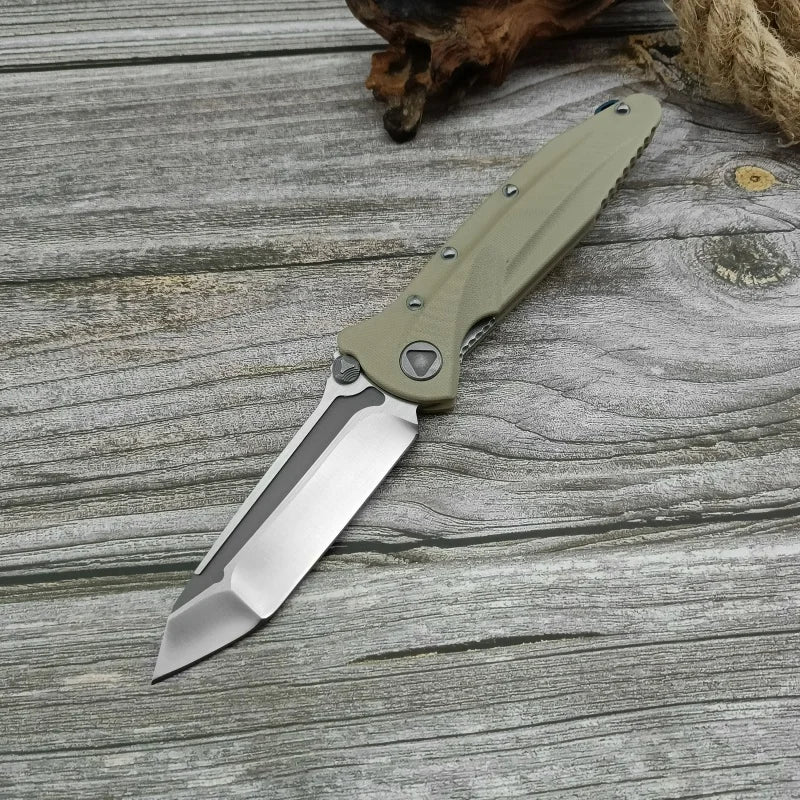 DIY Supplies Folding Pocket Knife D2 Blade G10 Handle