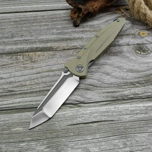 DIY Supplies Folding Pocket Knife D2 Blade G10 Handle