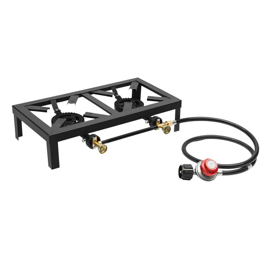Portable Camping Gas Stove Double Burner Propane Cooker