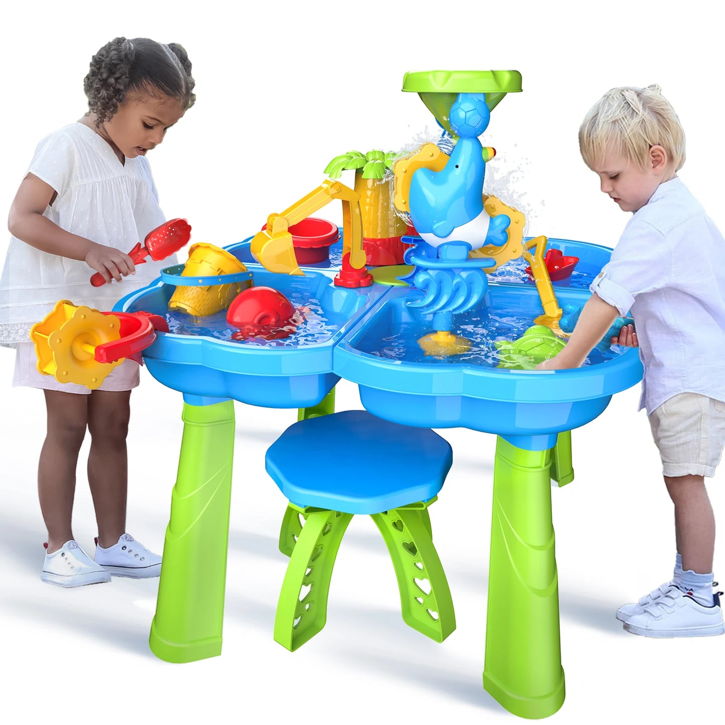 Temi 4 In 1 Sand Water Table For Kids Outdoor Play