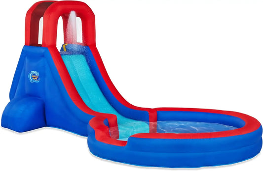 SHXIH Inflatable Water Slide Park Single Ring Outdoor Fun