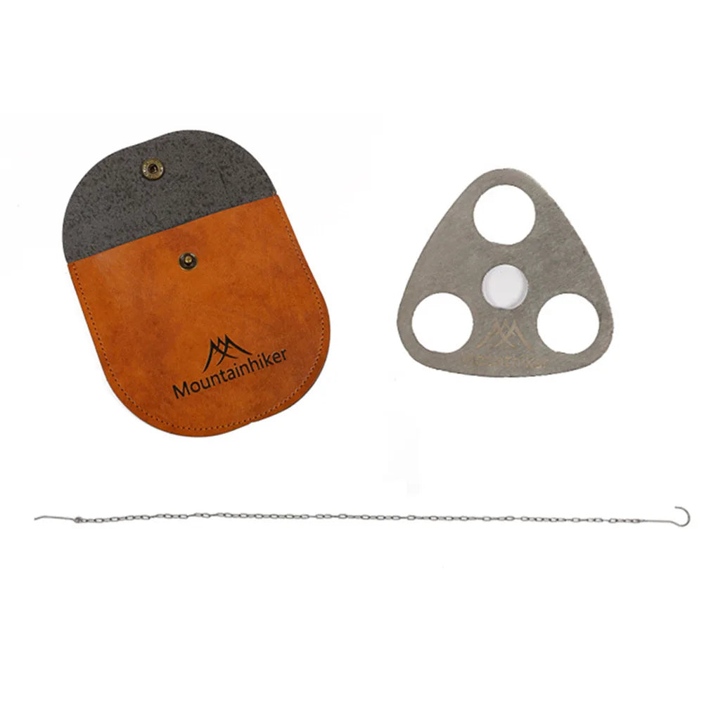 APWIKOGE Camping Tripod Pot Hanger Stainless Steel Chain