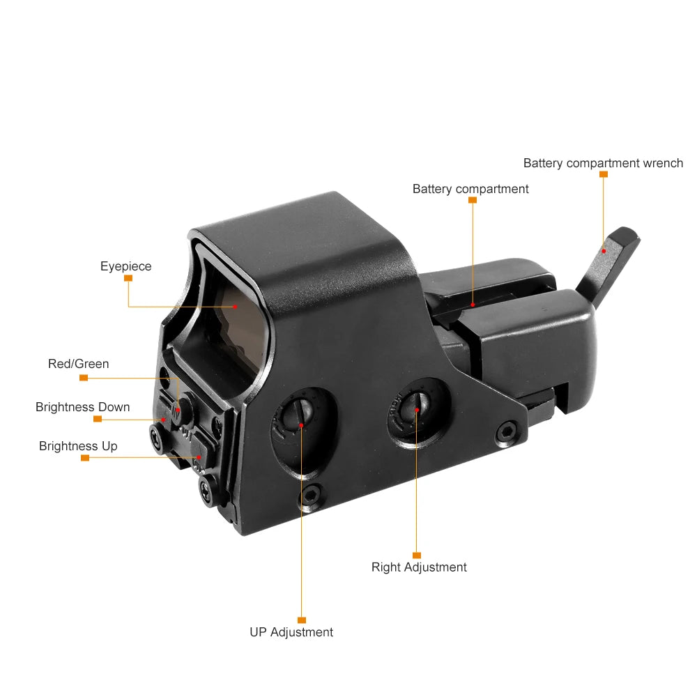 BAIGISH Red Green Dot Holographic Sight Riflescope Airsoft