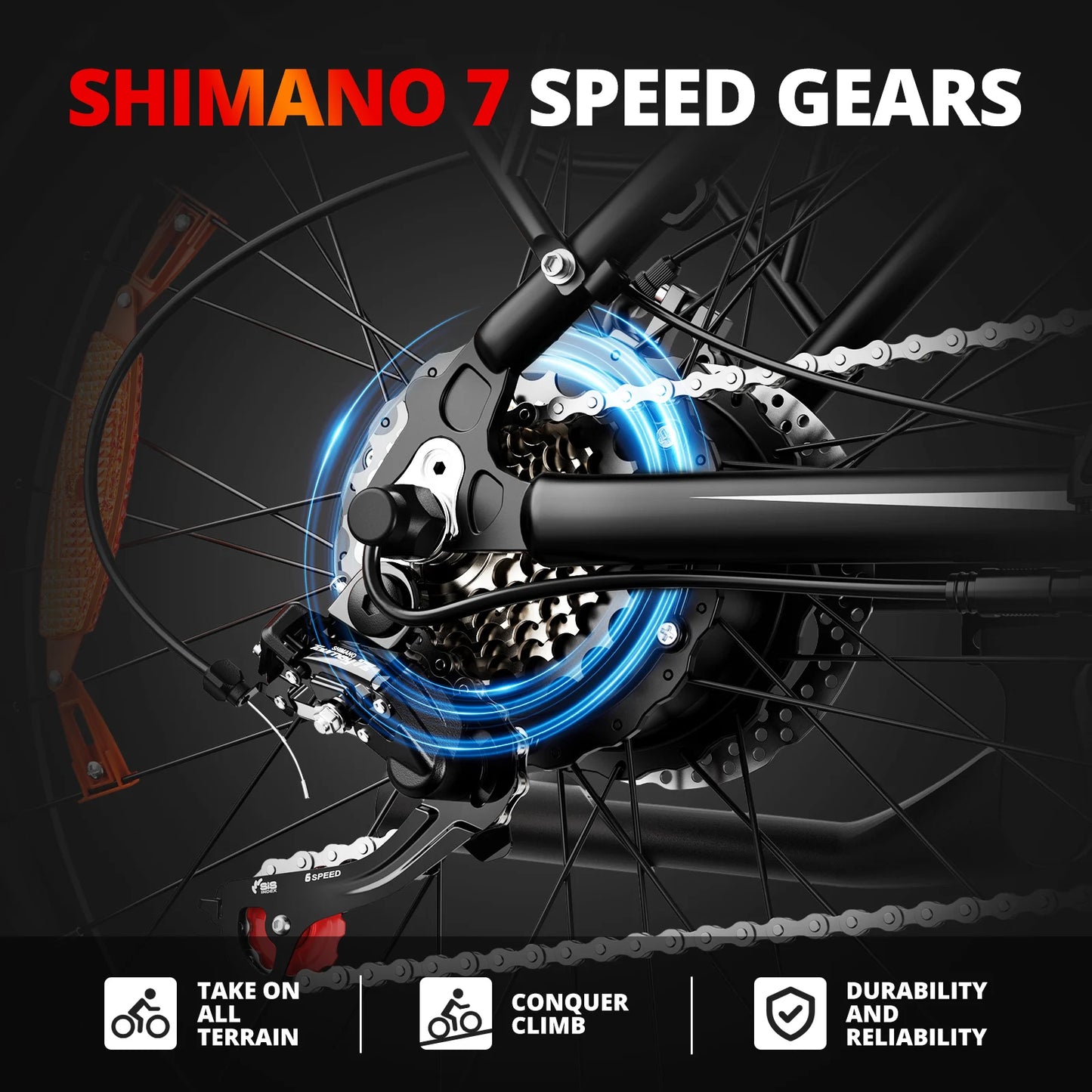 AMYET EB26 Electric Fat Tire Mountain Bike 1500W Pro