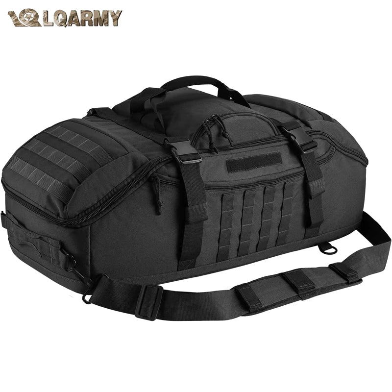 LQARMY Tactical Travel Bag Molle Duffle For Camping Hiking