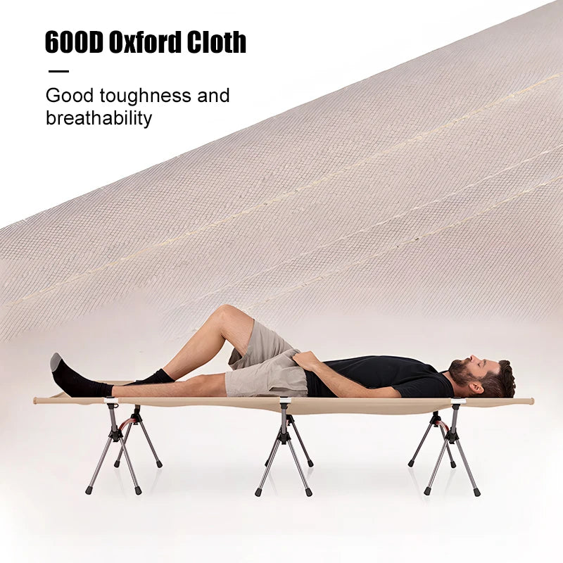 WEST TUNE Camping Cot Ultralight Folding Bed For Outdoors